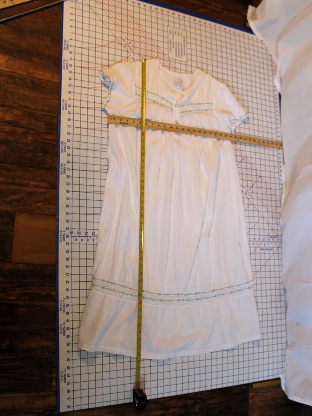 Erika Taylor Country Cottons White Maxi Nightgown Small